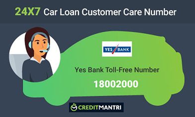 Yes Bank Car Loan Card Customer Care Number 24x7 Toll Free - 